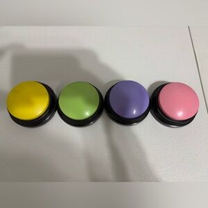 Pet talking Button Set - Yellow, Green, Purple, Pink